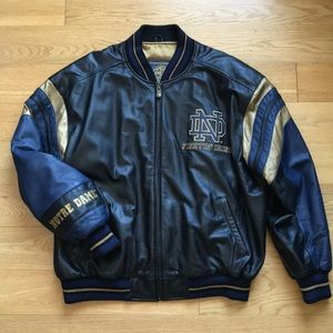 Vintage NOTRE DAME Men’s Leather Jacket!
